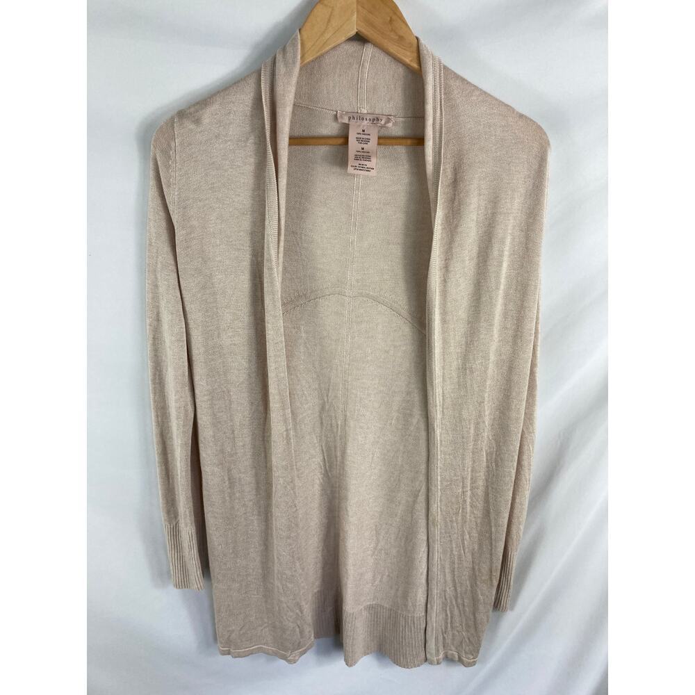 Philosophy Open Front Cardigan Sweater Size Medium